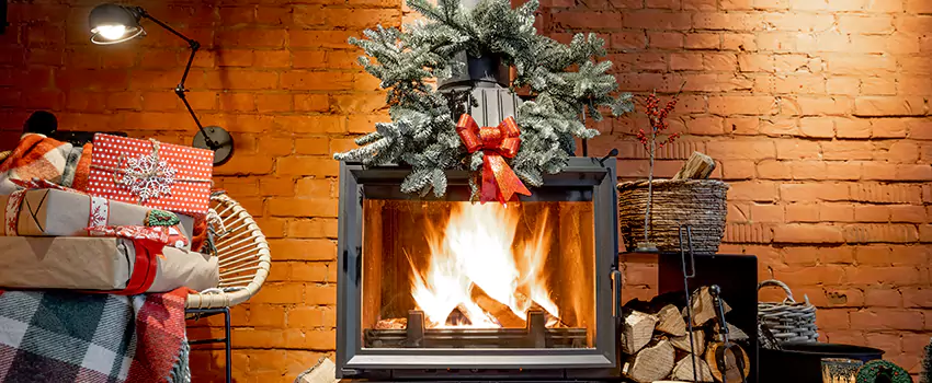 Travis Industries Linear Gas Fireplace Installation in Alamo, Texas